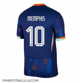 Țările de Jos Memphis Depay #10 Tricou Fotbal Replică European 2024 Barbati Deplasare